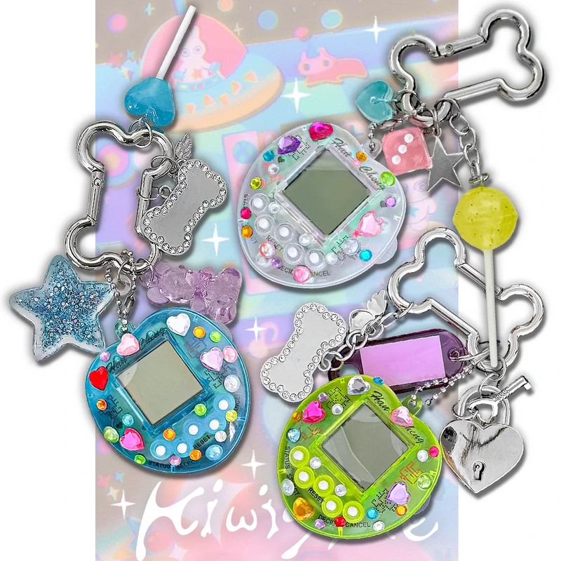 Gaming Nostalgia in Blueberry DIY Keychain Bag Charm