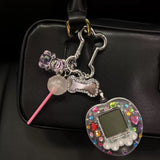 Gaming Nostalgia in Crystal DIY Keychain Bag Charm