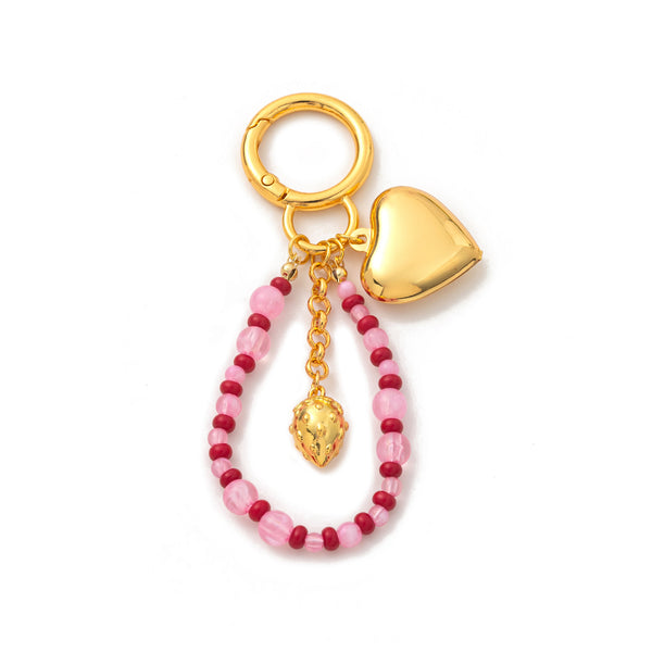 Spring Picnic Bag Charm Keychain
