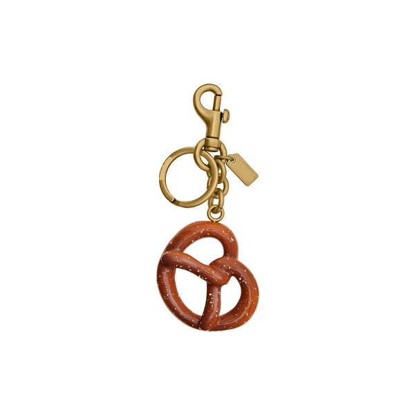 Freshly Baked Pretzel Bag Charm Keychain
