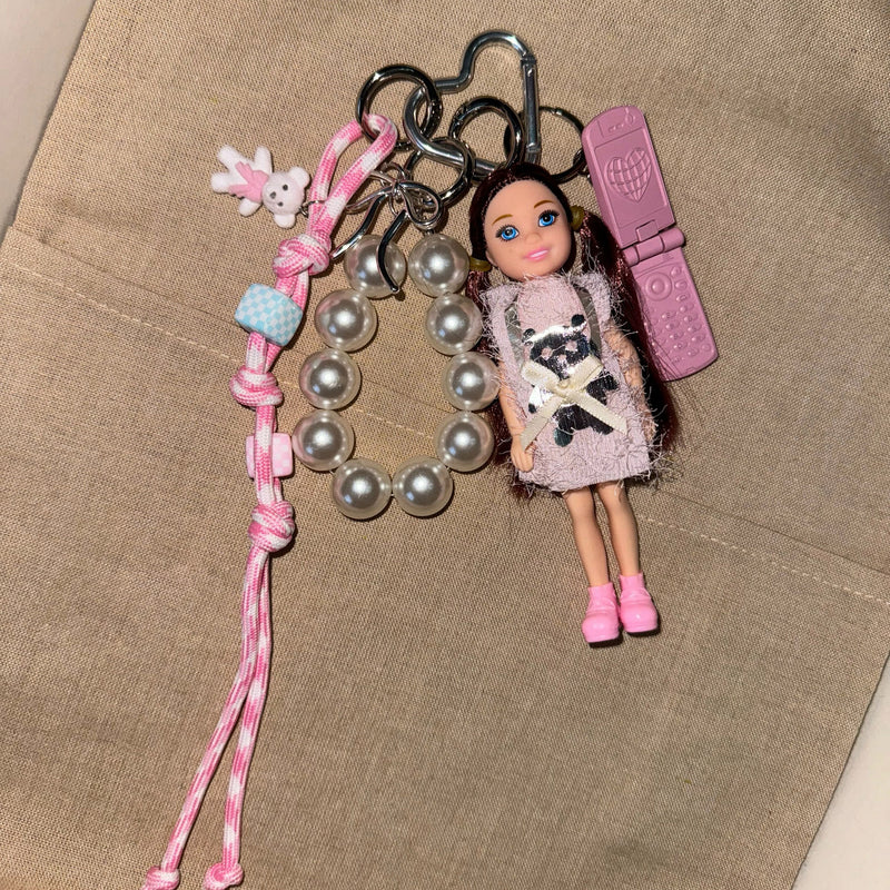 Play Dress Up Bag Charm Keychain