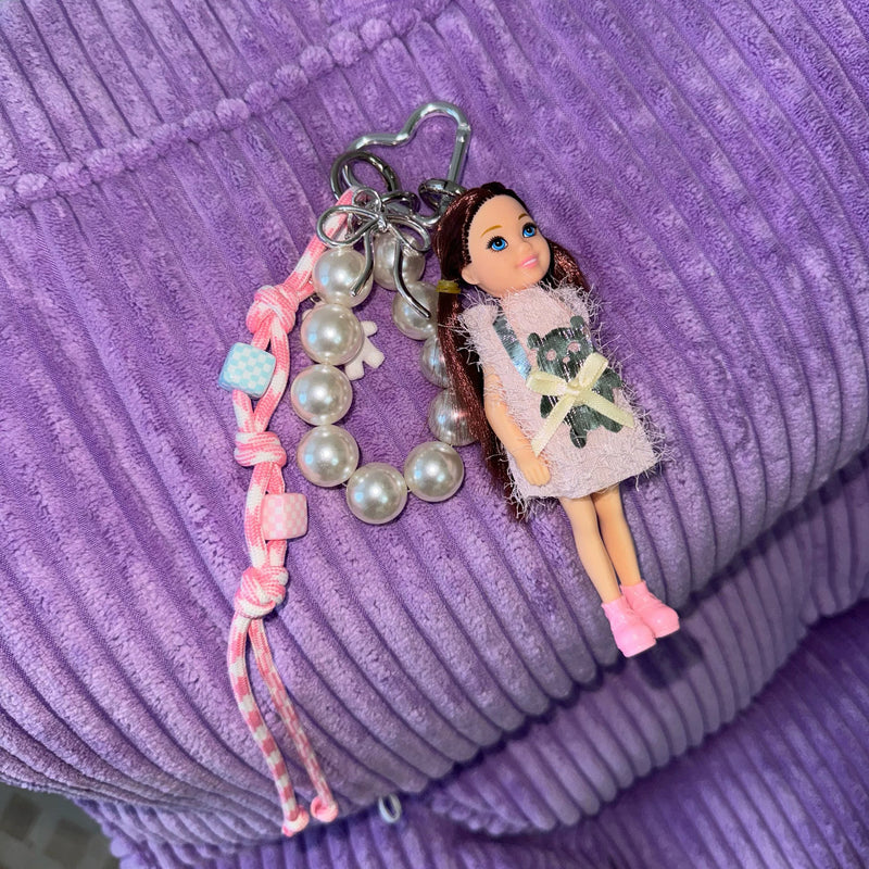 Play Dress Up Bag Charm Keychain