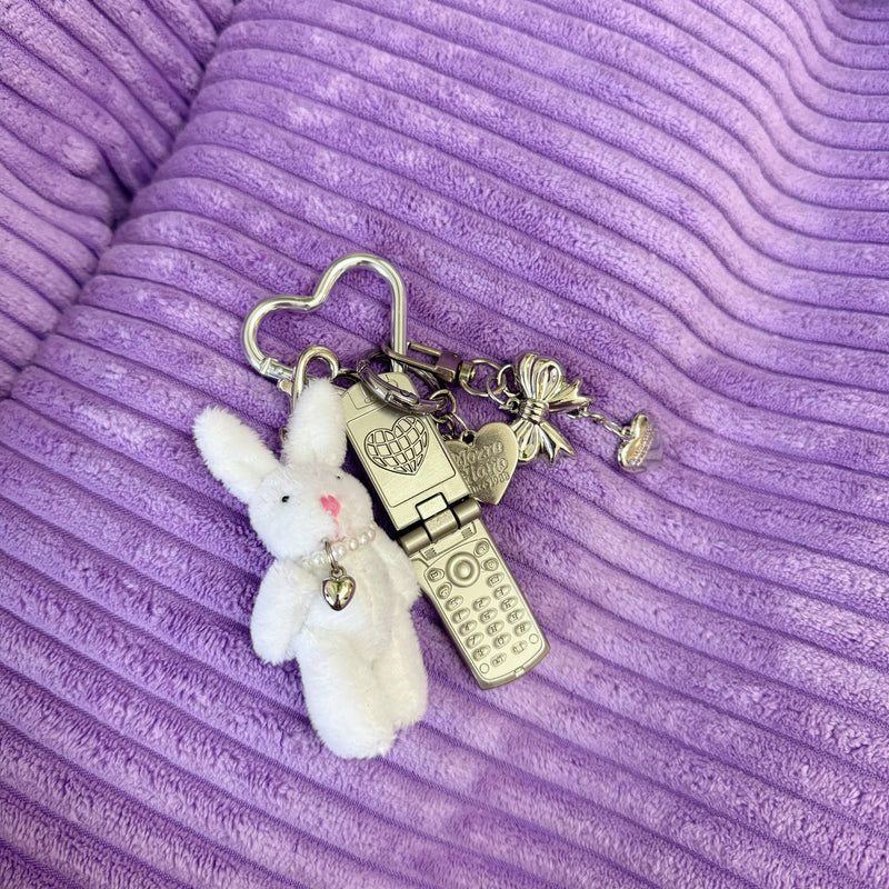Bunny Friend Bag Charm Keychain