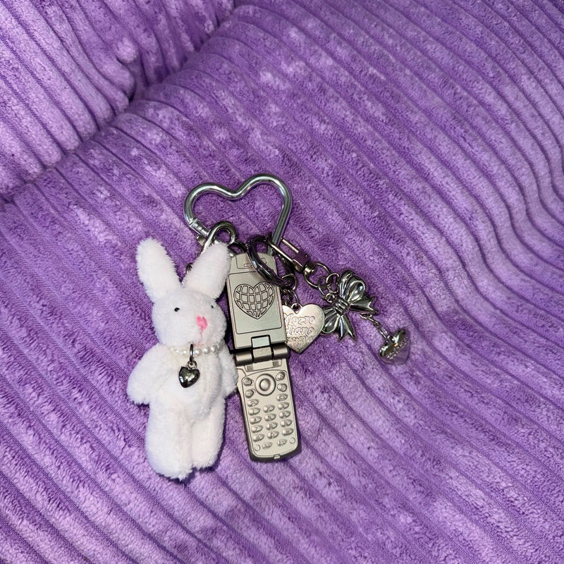 Bunny Friend Bag Charm Keychain