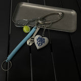 Sunday Morning Tennis Bag Charm Keychain