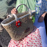 Italian Summer Grape Bag Charm Keychain