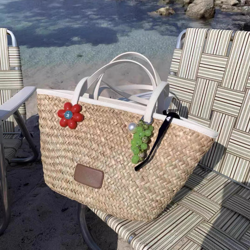 Italian Summer Grape Bag Charm Keychain