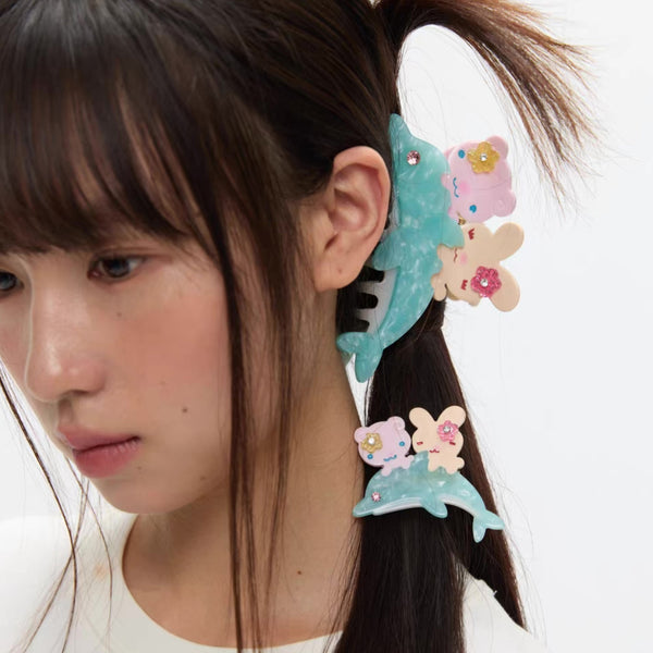 Dancing Dolphin Hair Claw
