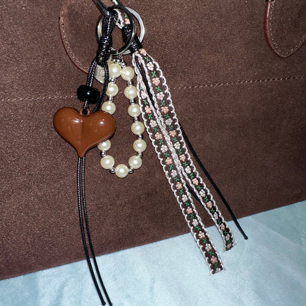 Love in the 80s Bag Charm Keychain