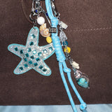 Beach Town Treasure Bag Charm Keychain