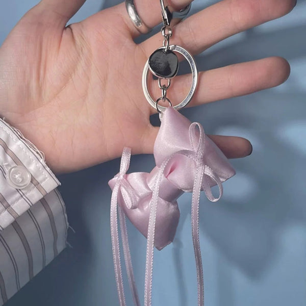 Dreamy Ribbon Bag Charm Keychain