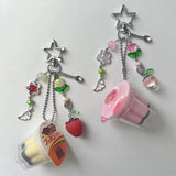 Mango Chocolate Jelly Bag Charm Keychain