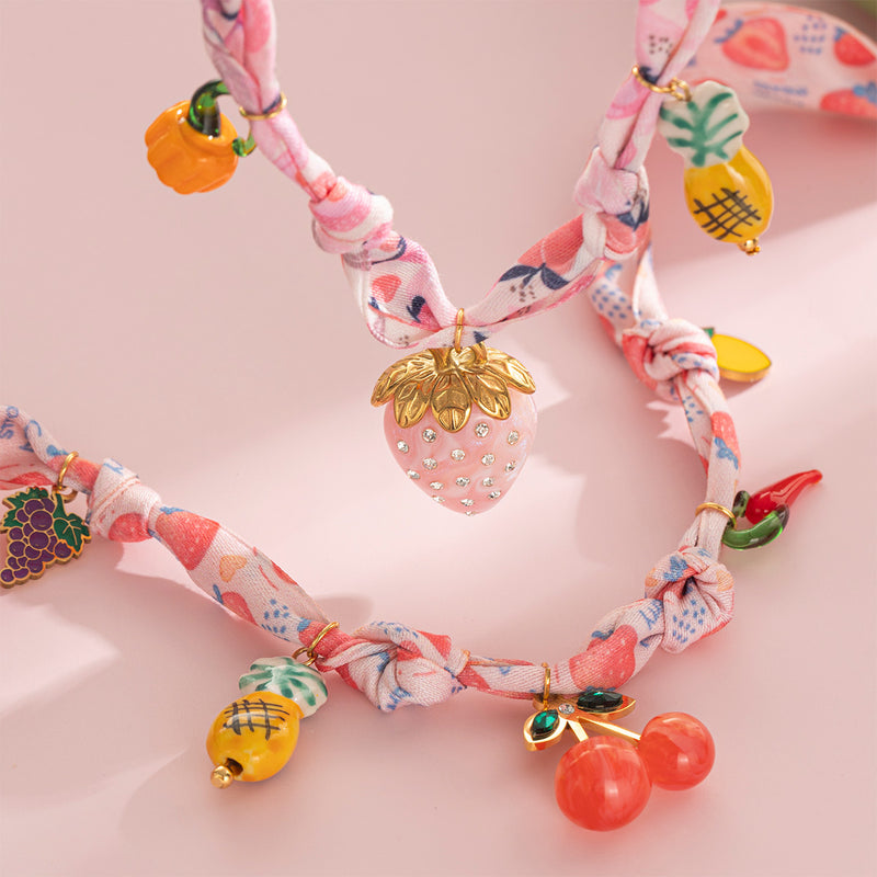 Strawberry Picking Necklace