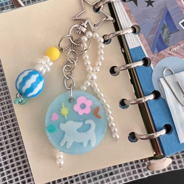 Aquarium Gift Store Bag Charm Keychain
