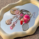 Beachy Gym Class Bag Charm Keychain