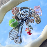 Spining Night Bag Charm Keychain