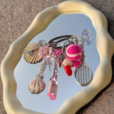Beachy Gym Class Bag Charm Keychain