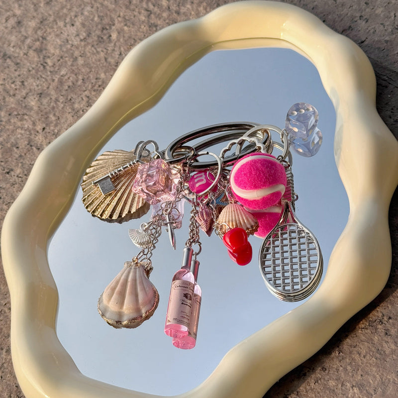 Beachy Gym Class Bag Charm Keychain