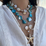 Beachside Breeze Necklace in Ocean