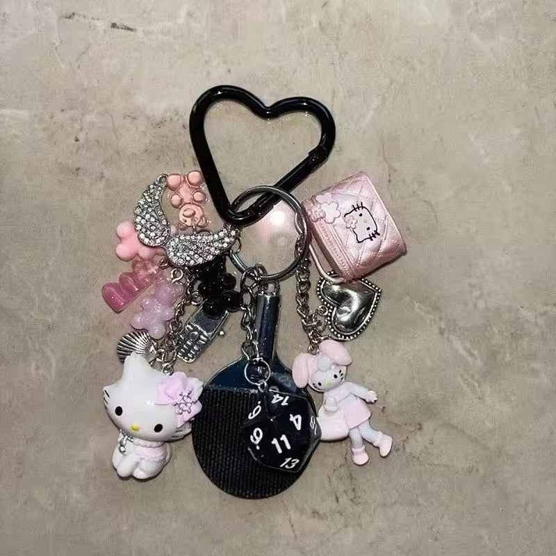 Kitty Play Date Bag Charm Keychain