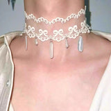 Ivory Teardrop Chocker