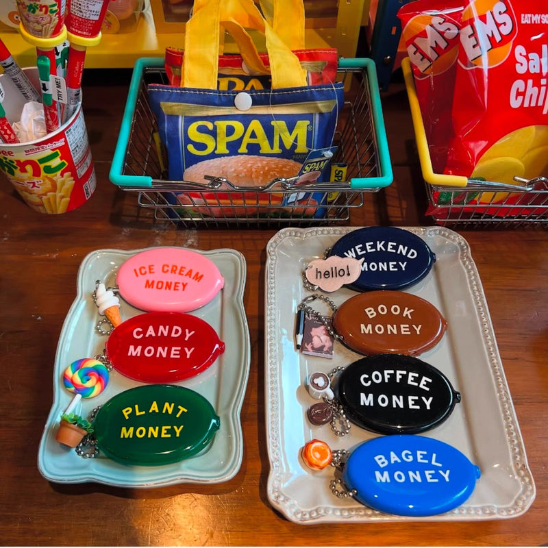 Ice Cream Money Pocket Bag Charm Keychain
