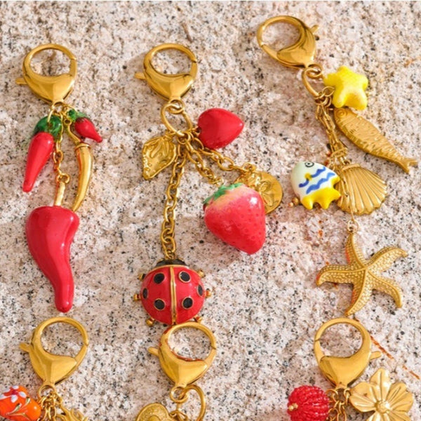 Hot Stuff Bag Charm Keychain
