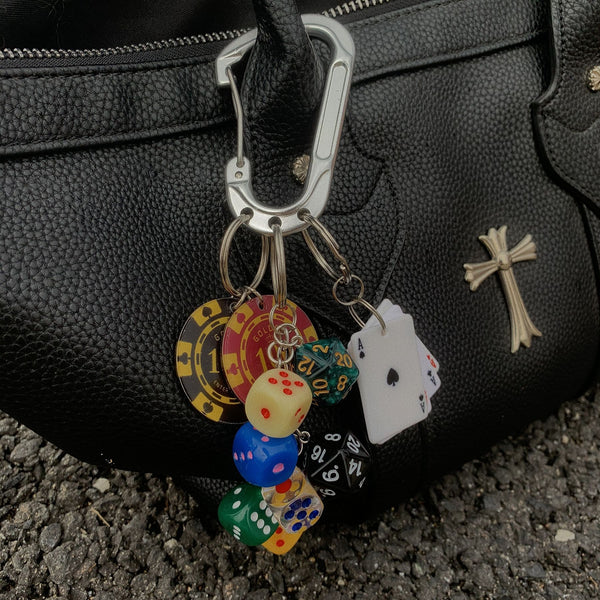 Lucky Roll Bag Charm Keychain