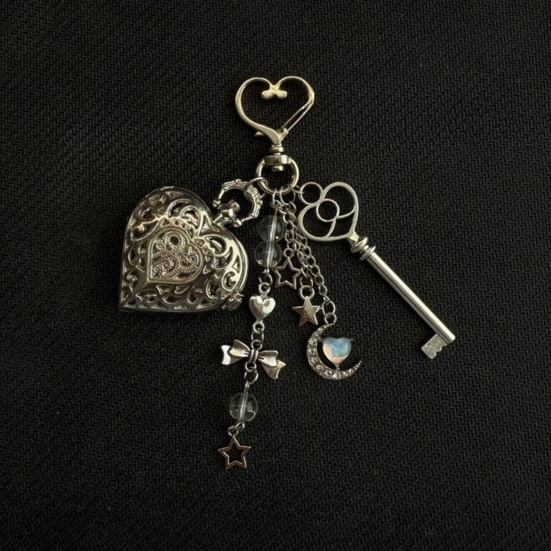 Sailor Moon Heart Locket Bag Charm Keychain
