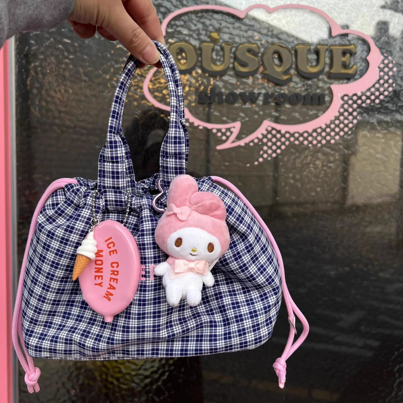 Ice Cream Money Pocket Bag Charm Keychain