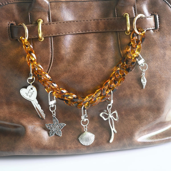 Amber Nostalgia Bag Charm Keychain