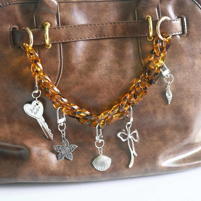Amber Nostalgia Bag Charm Keychain