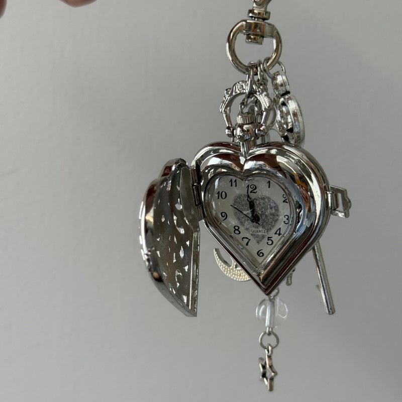 Sailor Moon Heart Locket Bag Charm Keychain