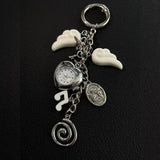Old-World Whimsy Bag Charm Keychain