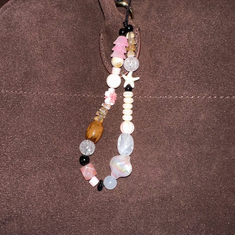 Coastal Morning Bag Charm Keychain Phone Chain