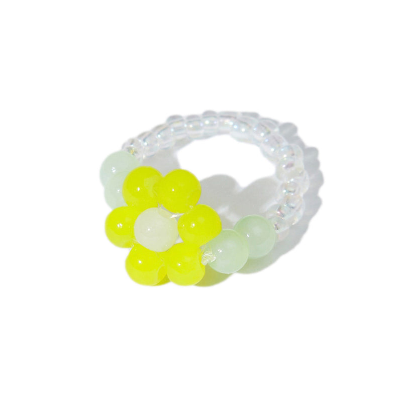 Flower Power Ring in Lemon