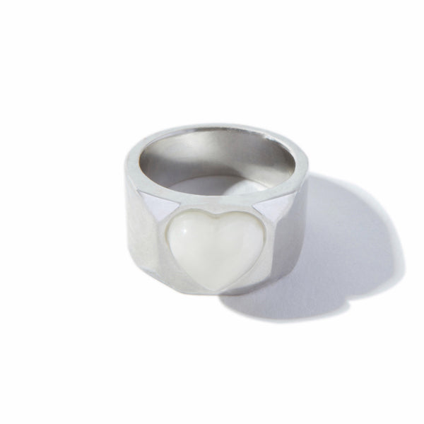 Save The Kiss Ring in Cream