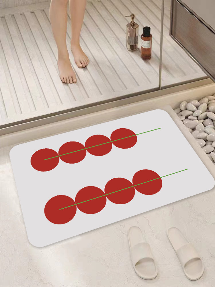 Tomatos on Sticks Bath Mat
