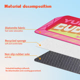 Bubble Gum Innovative Quick Dry Bath Mat