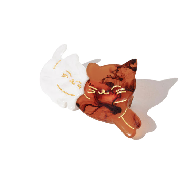 Meow Hair Clips in Light