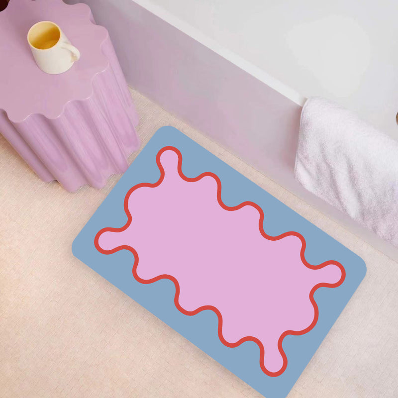 Coral Bath Mat in Early Morning