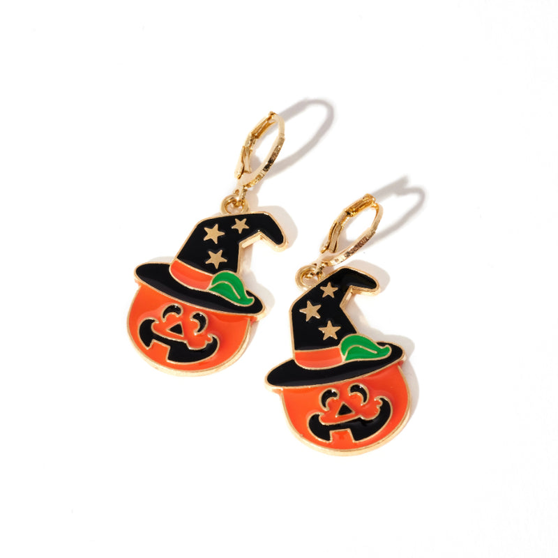 Pumpkin Wizard Earrings