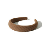 Knitted Headband in Coffee