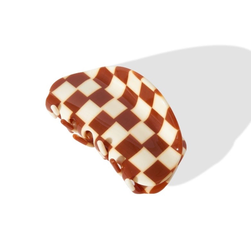Waffle Hair Claw in Green Apple