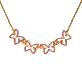 Diamond Wings necklace in Rose