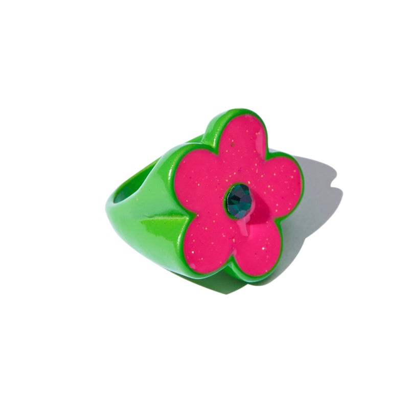Flower Mom Ring in Bubblegum