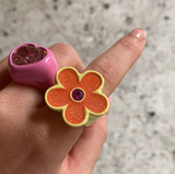 Flower Mom Ring in Blush