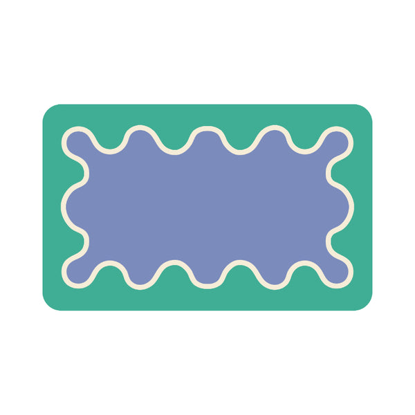 Coral Bath Mat in Ocean