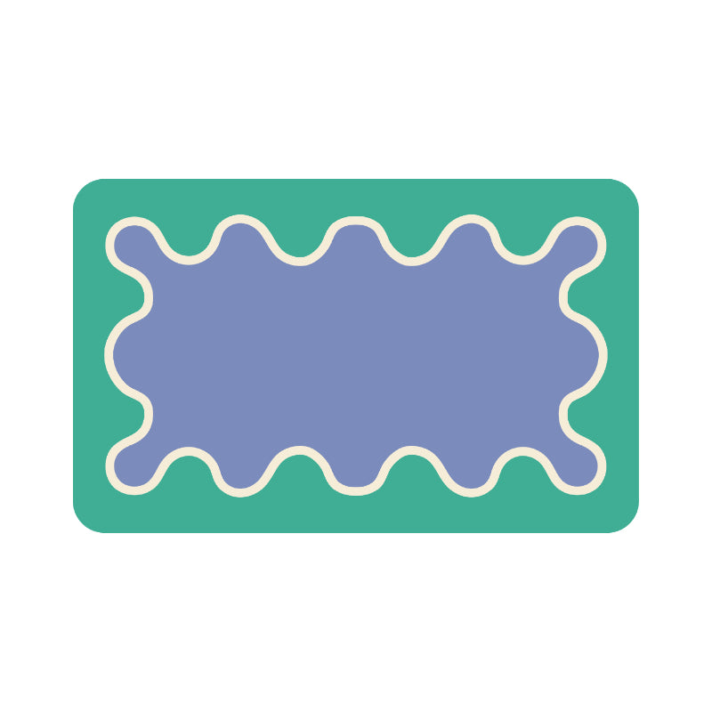 Coral Bath Mat in Ocean