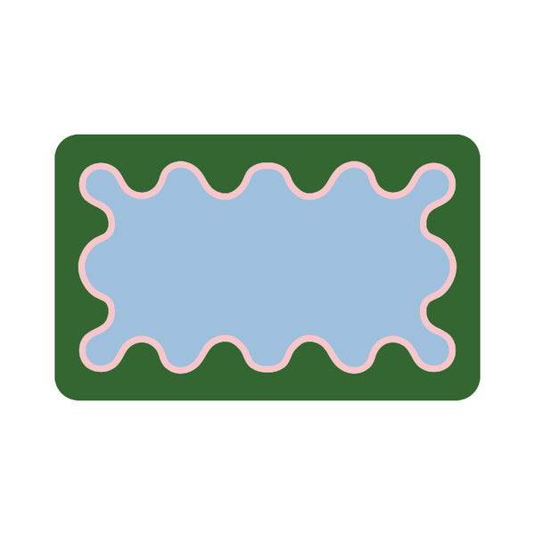 Coral Bath Mat in Lake
